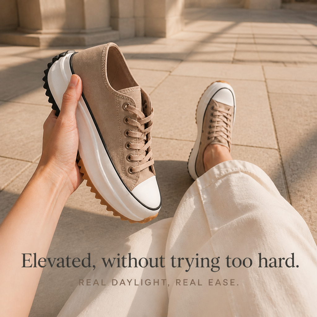 Bettina Platform Lace-Up Sneakers - Elena Harper