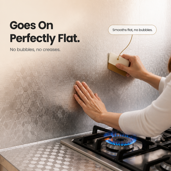 Cooltex Heat-Resistant Foil Backsplash Liner - Elena Harper