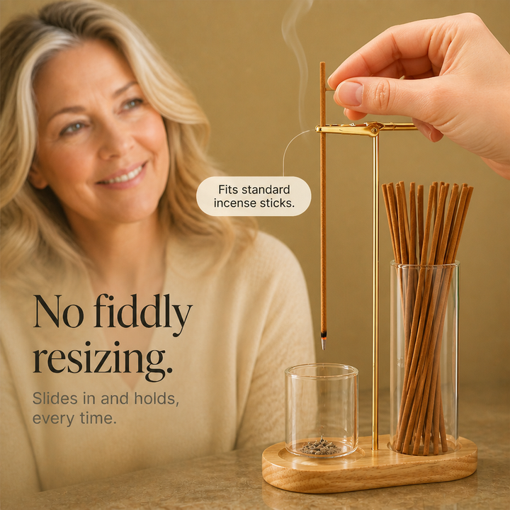 Ashvia Two-Cup Glass Ash-Catching Incense Holder - Elena Harper