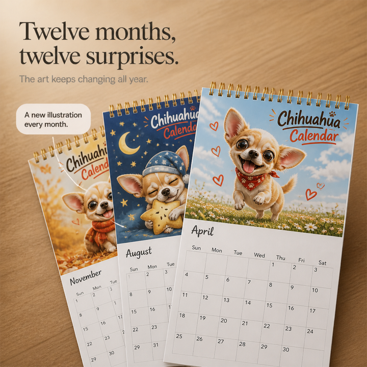 Chihuaholiday 2027 Chihuahua Wall Calendar - Elena Harper