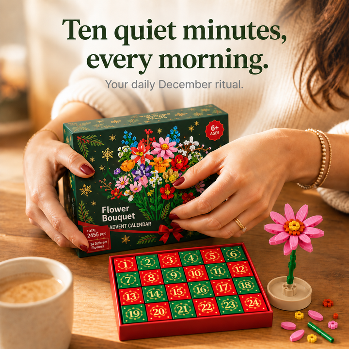 Advent Bloom 24-Day Flower Building Block Advent Calendar - Elena Harper