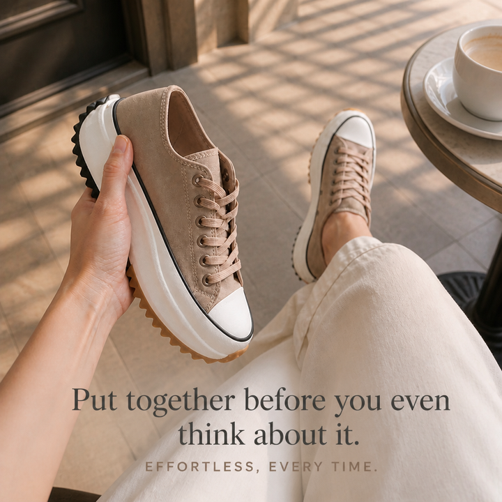 Bettina Platform Lace-Up Sneakers - Elena Harper