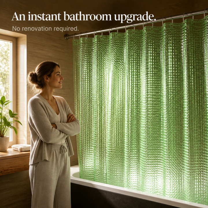 Dryhaven 3D Embossed Shower Curtain - Elena Harper
