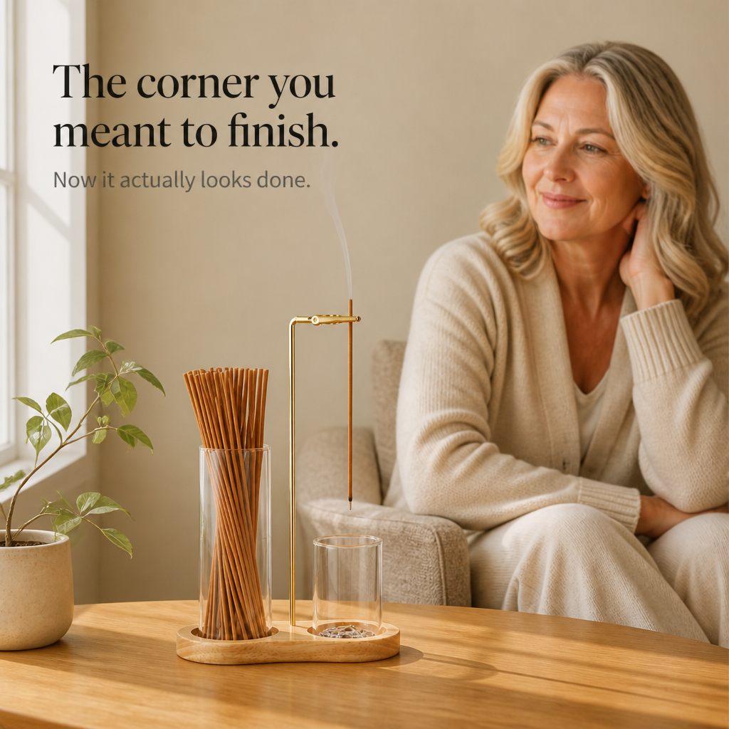 Ashvia Dual Glass Cup Incense Ash Catcher - Elena Harper