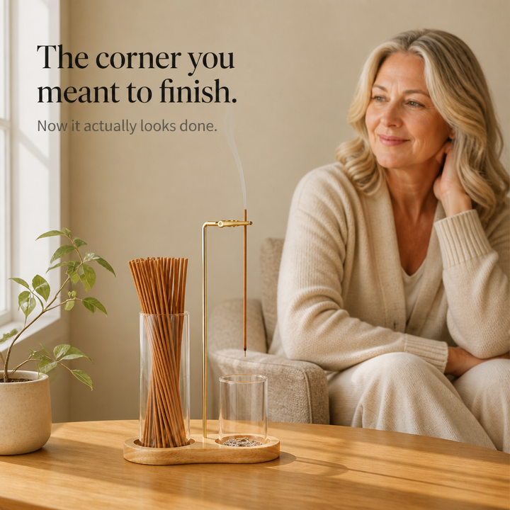 Ashvia Dual Glass Cup Incense Ash Catcher - Elena Harper