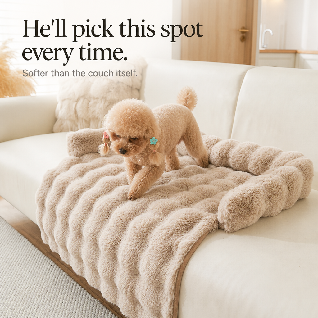 CozyHaven Plush Bolster Sofa Pet Mat - Elena Harper