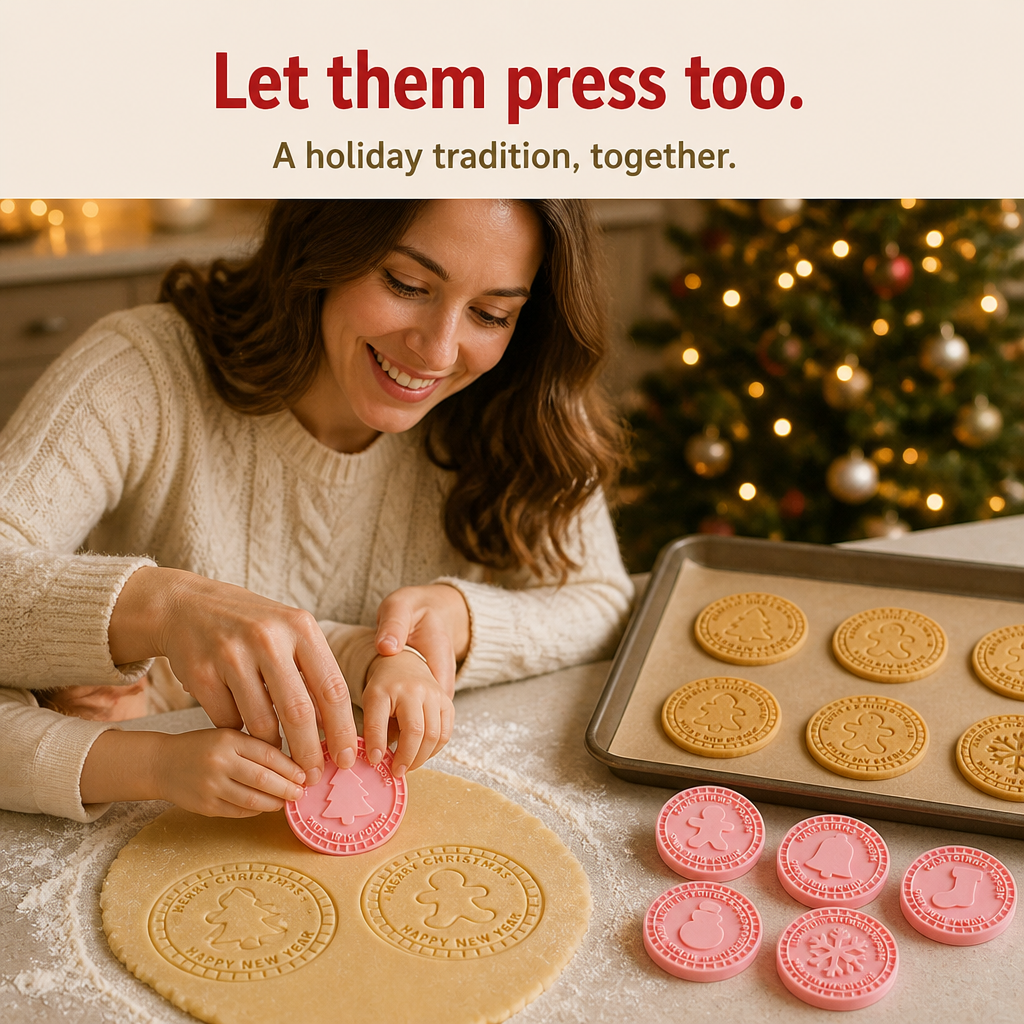 Bakewell Lane 3D Embossed Cookie Stamp And Cutter Set - Elena Harper