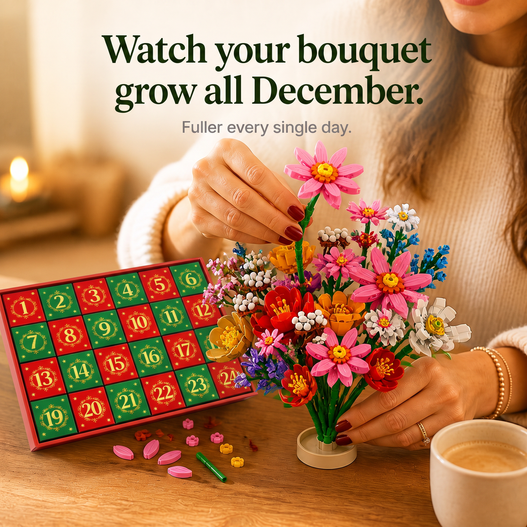 Advent Bloom 24-Day Flower Building Block Advent Calendar - Elena Harper
