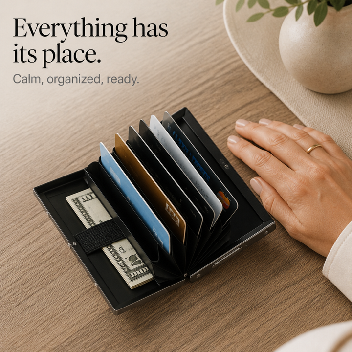 CardVault Slim Compartment Wallet - Elena Harper