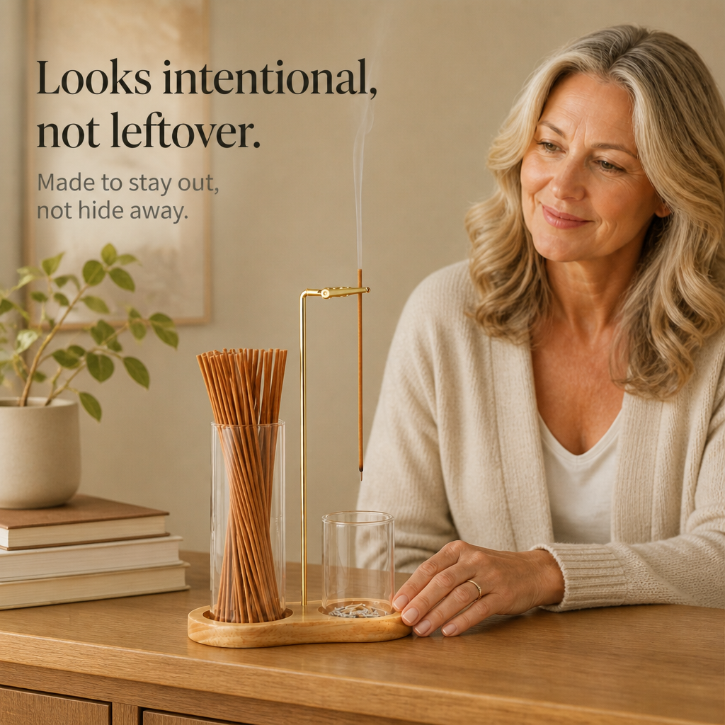 Ashvia Dual Glass Cup Incense Ash Catcher - Elena Harper