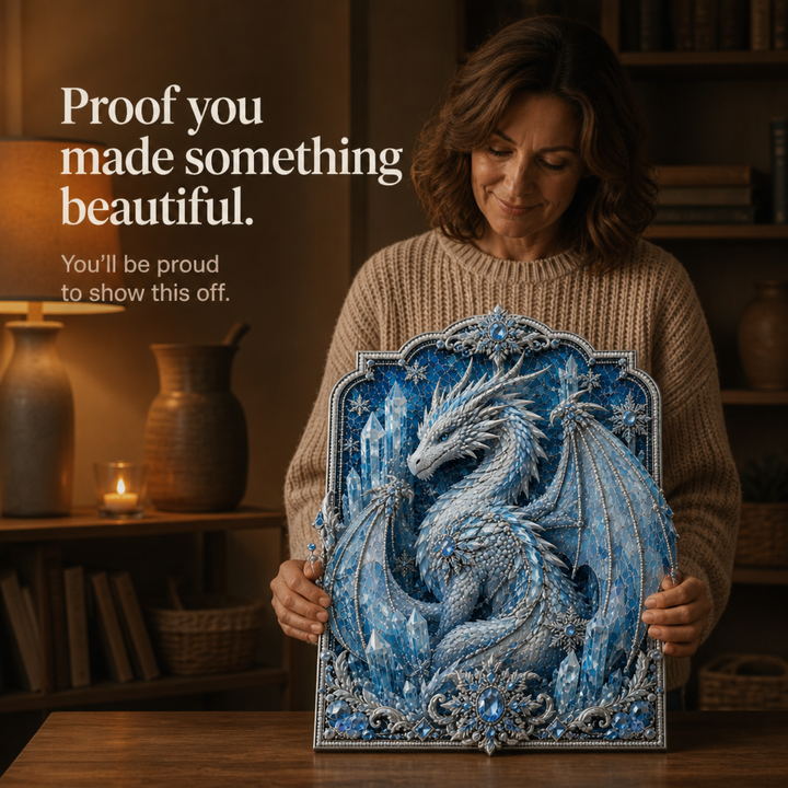 Dragonelle 3D Crystal Dragon Diamond Art Kit - Elena Harper