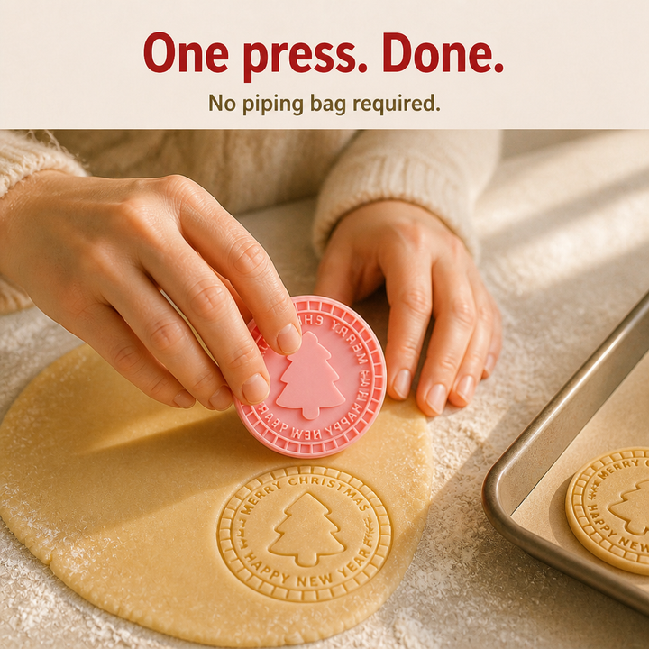 Bakewell Lane 3D Embossed Cookie Stamp And Cutter Set - Elena Harper