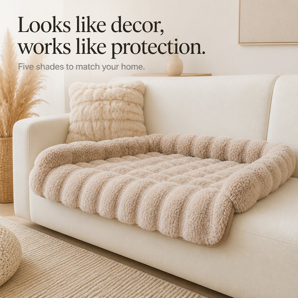 CozyHaven Plush Bolster Sofa Pet Mat - Elena Harper