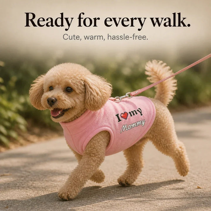 CosyPaw Fleece-Lined Printed Dog Sweater - Elena Harper
