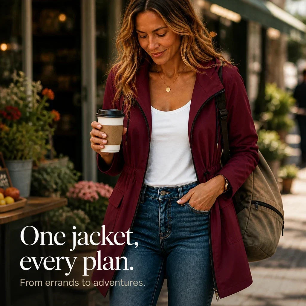 Cityora Adjustable Waist Hooded Parka - Elena Harper