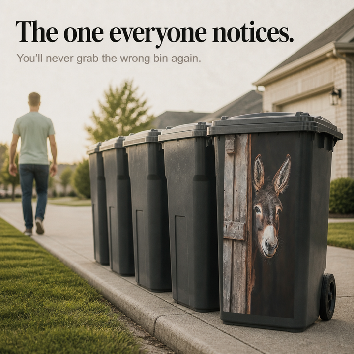 Binbelle Weatherproof Trash Can Decal - Elena Harper