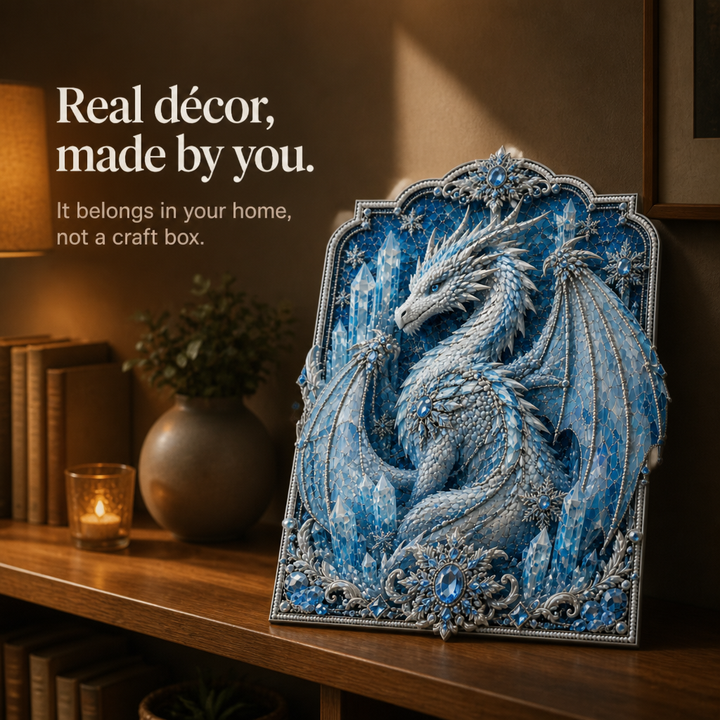 Dragonelle 3D Crystal Dragon Diamond Art Kit - Elena Harper