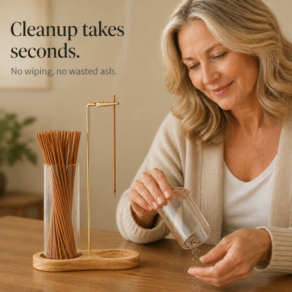 Ashvia Dual Glass Cup Incense Ash Catcher - Elena Harper