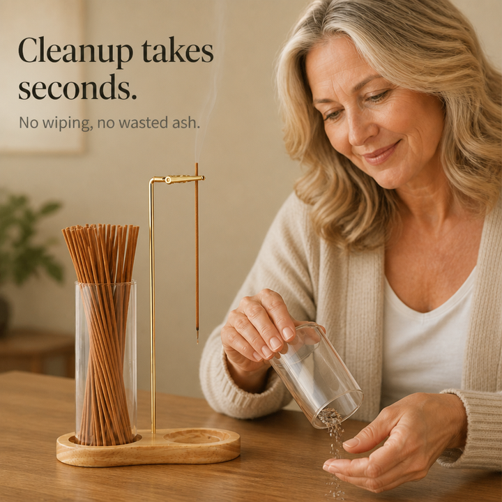 Ashvia Dual Glass Cup Incense Ash Catcher - Elena Harper