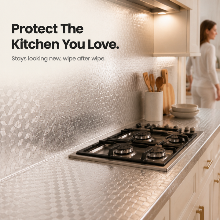 Cooltex Heat-Resistant Foil Backsplash Liner - Elena Harper