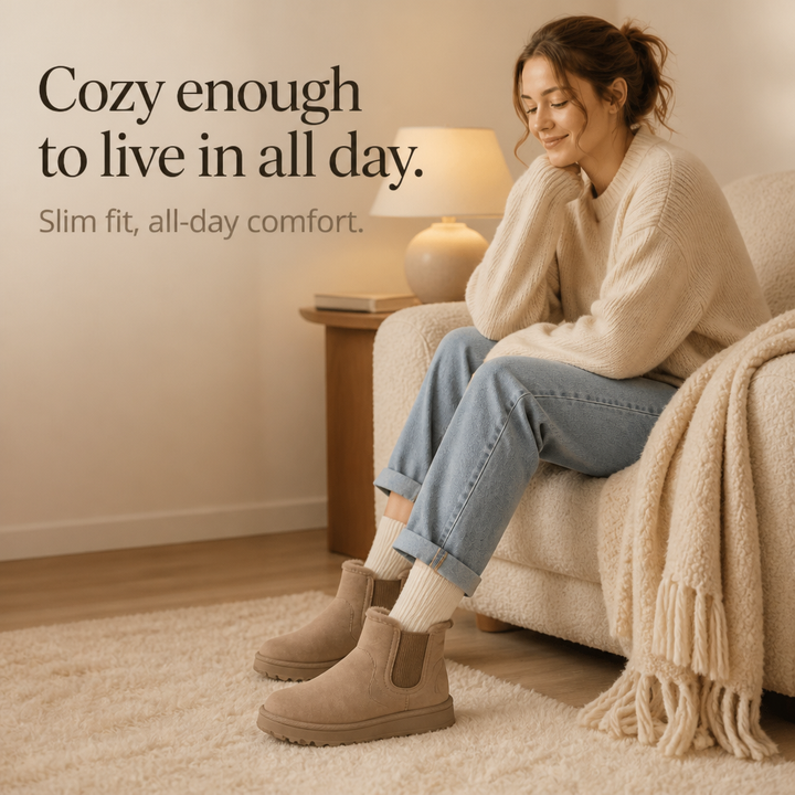 Cozywalk Fur-Lined Slip-On Winter Boots - Elena Harper