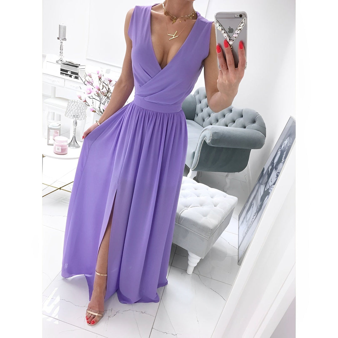 Sleeveless Linen Dress for Women