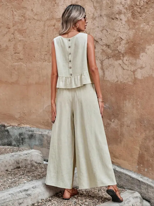 DANAO Casual Sleeveless Co-ord Lounge Set - Elena Harper