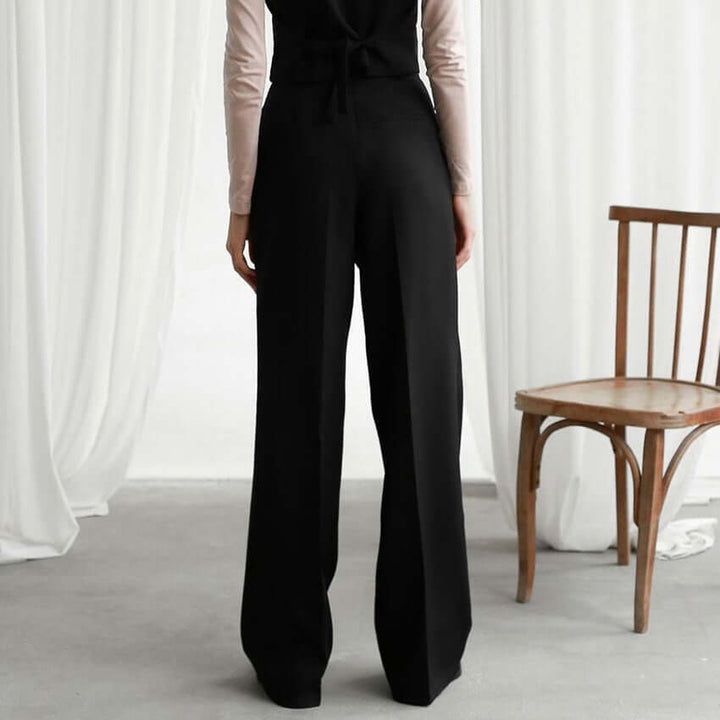 Elegant High-Waisted Wide-Leg Trousers