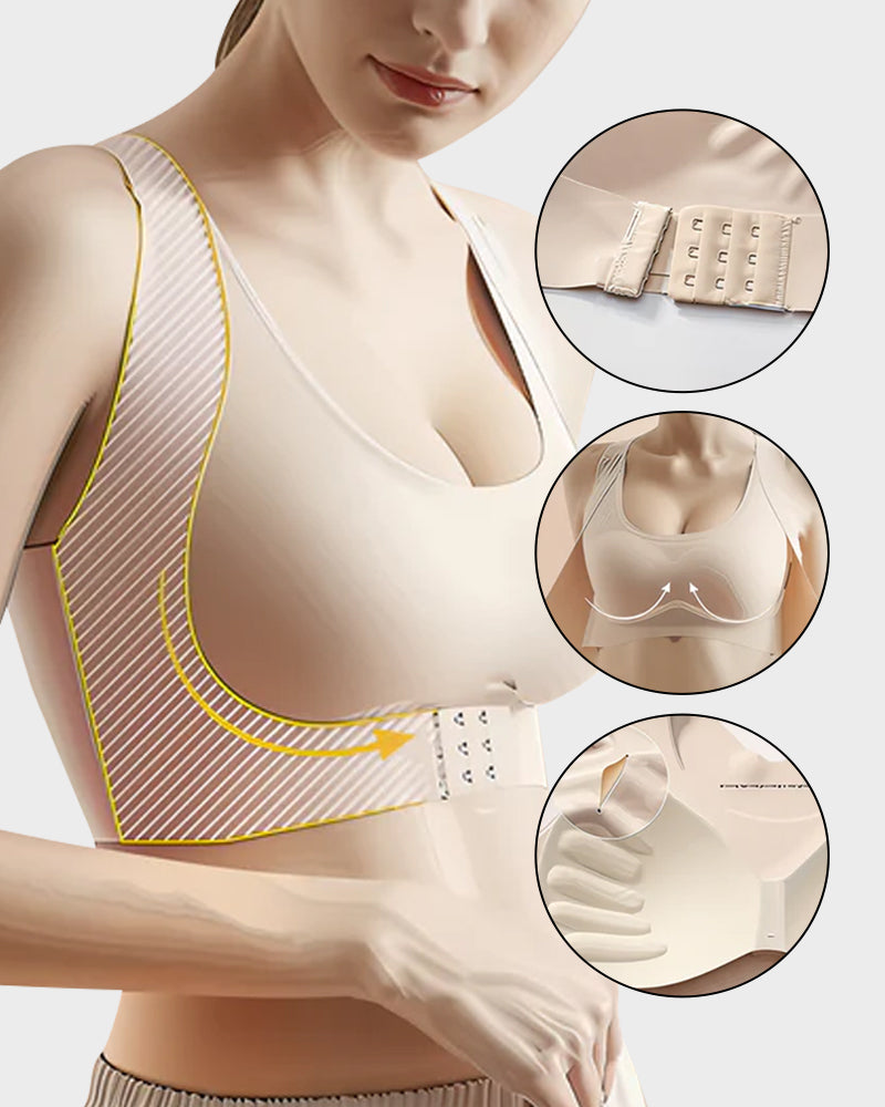 Comfortable Women's Bra with Crossed Straps