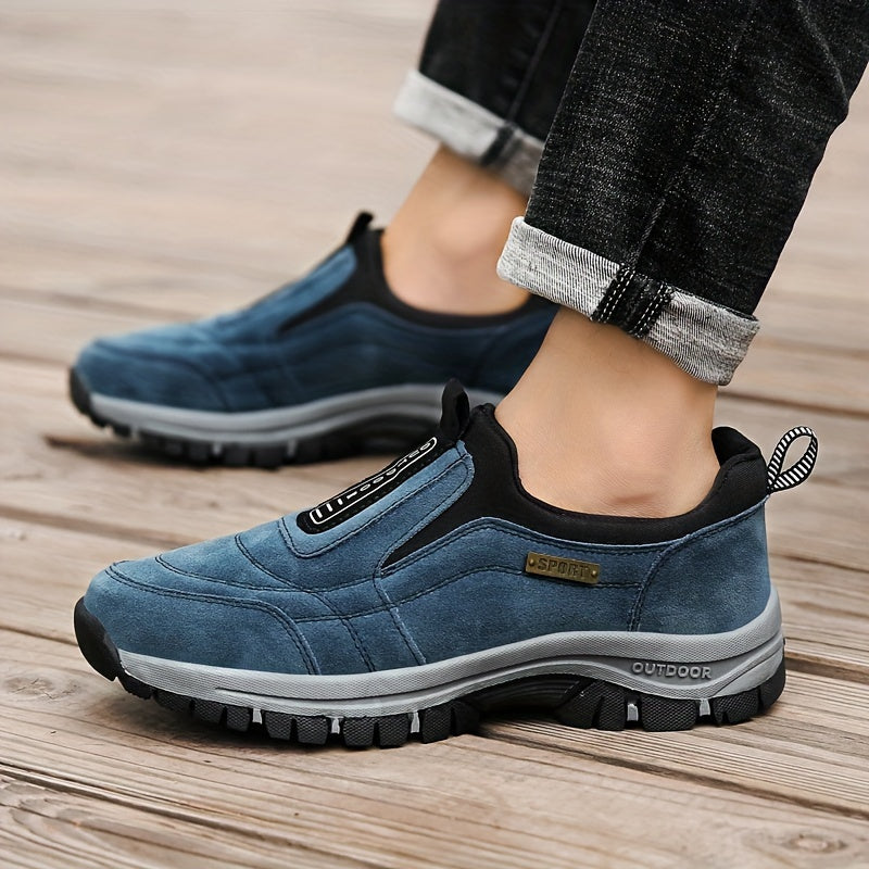 Men's Slip-On Shoes with Treaded Sole - Elena Harper