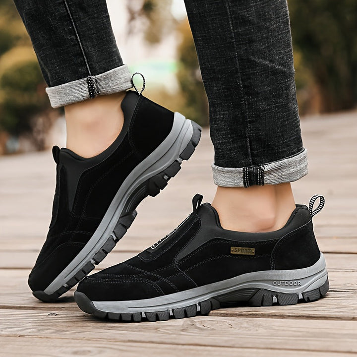 Men's Slip-On Shoes with Treaded Sole - Elena Harper