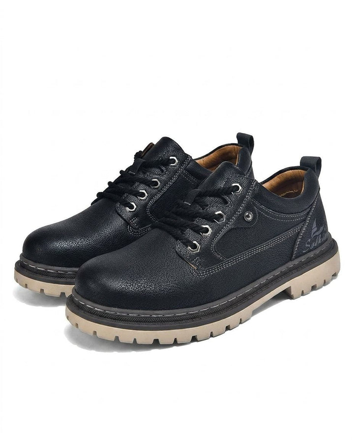 Men's Lace-Up Shoes with Treaded Sole