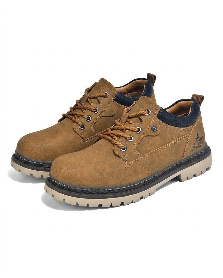 Men's Lace-Up Shoes with Treaded Sole