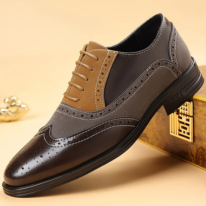 Men's Lace-Up Brogue Oxford Shoes