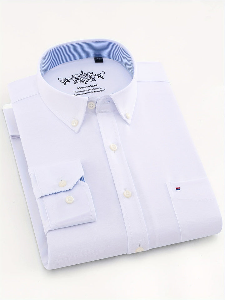 Men's High Collar Shirt
