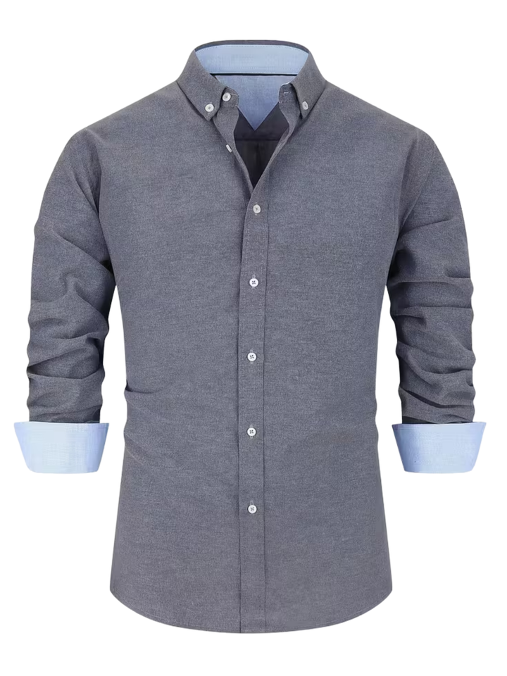 Men's Shirt with Contrasting Collar