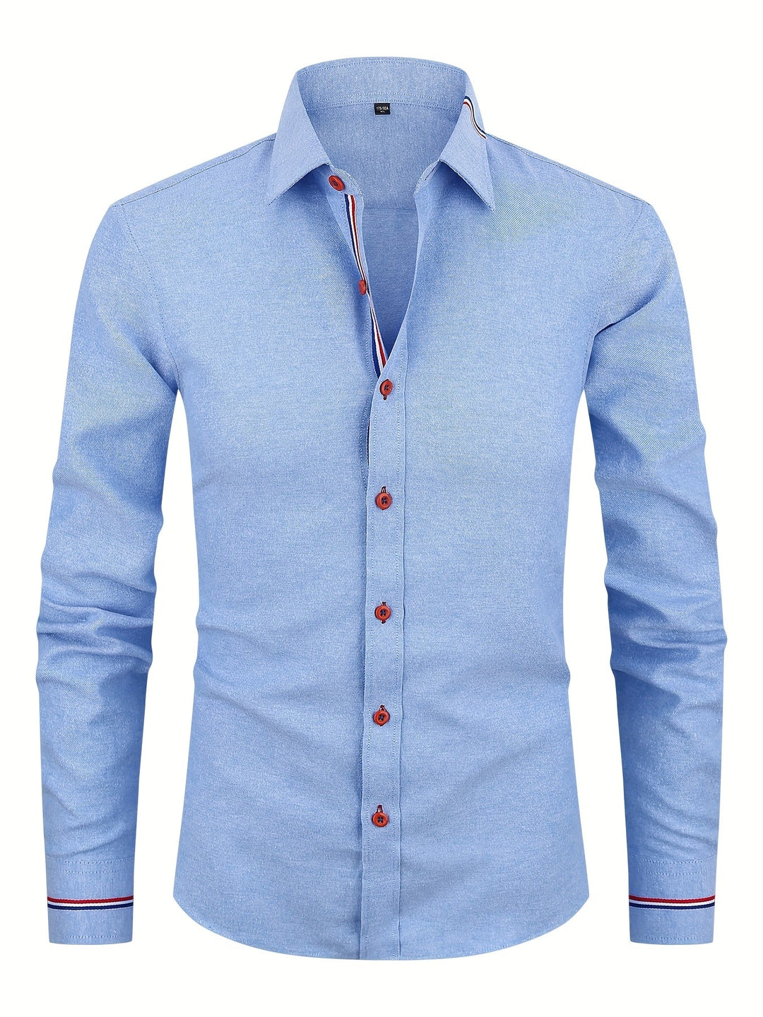Men's Shirt with Striped Cuffs