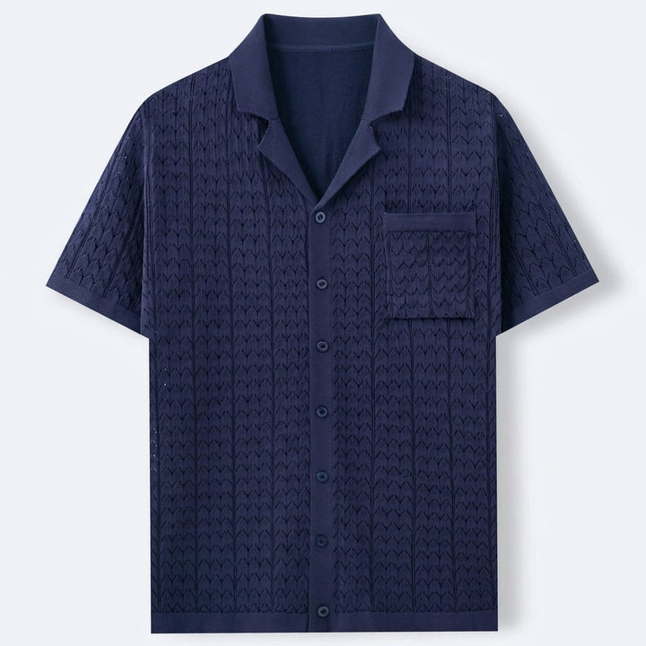Men's Textured Short Sleeve Shirt