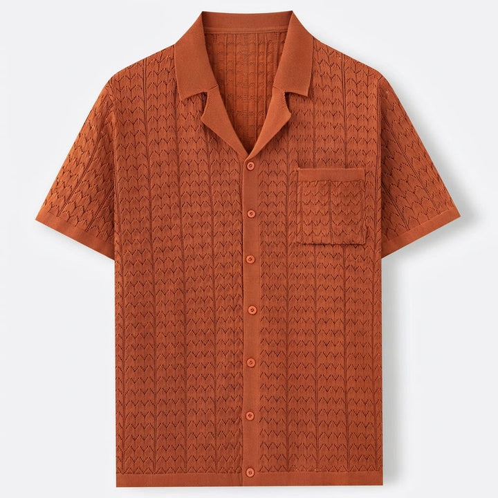Men's Textured Short Sleeve Shirt