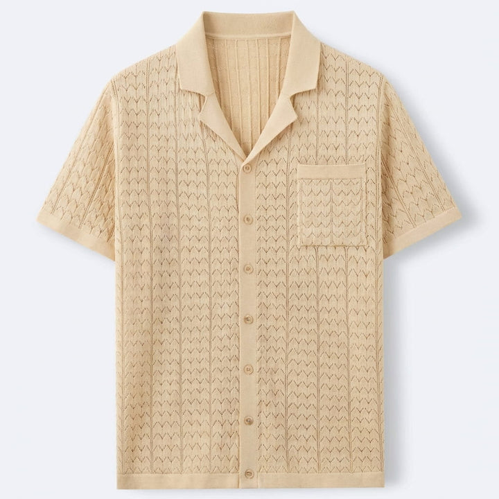 Men's Textured Short Sleeve Shirt