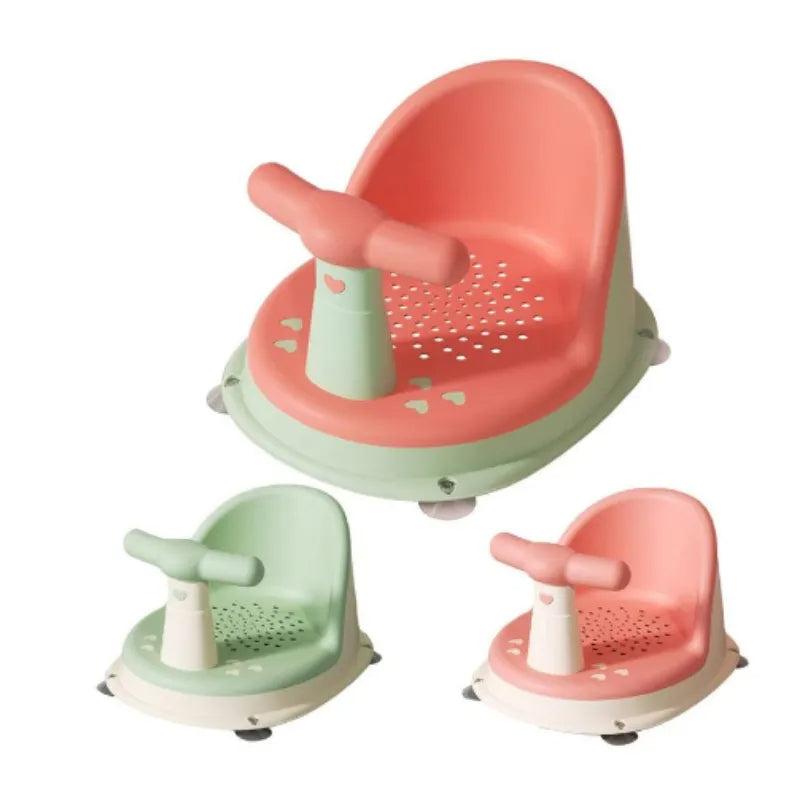 Children's Non-Slip Bath Seat with Backrest Support