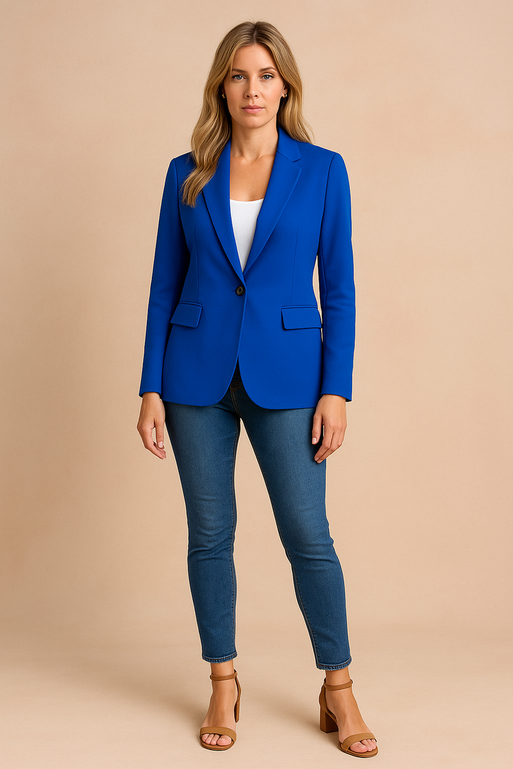 Classic Women's Fitted Blazer for Professional Style