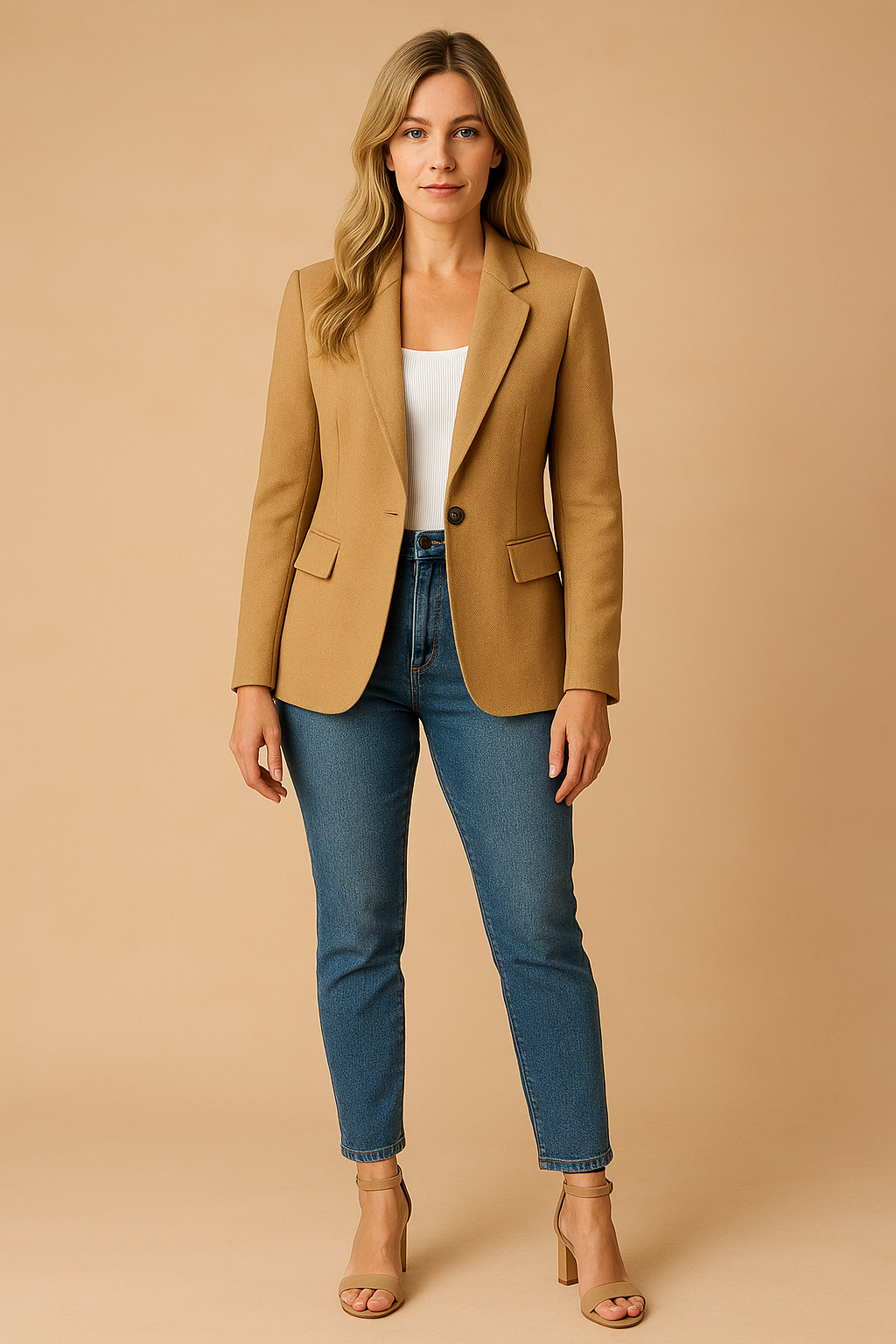 Classic Women's Fitted Blazer for Professional Style
