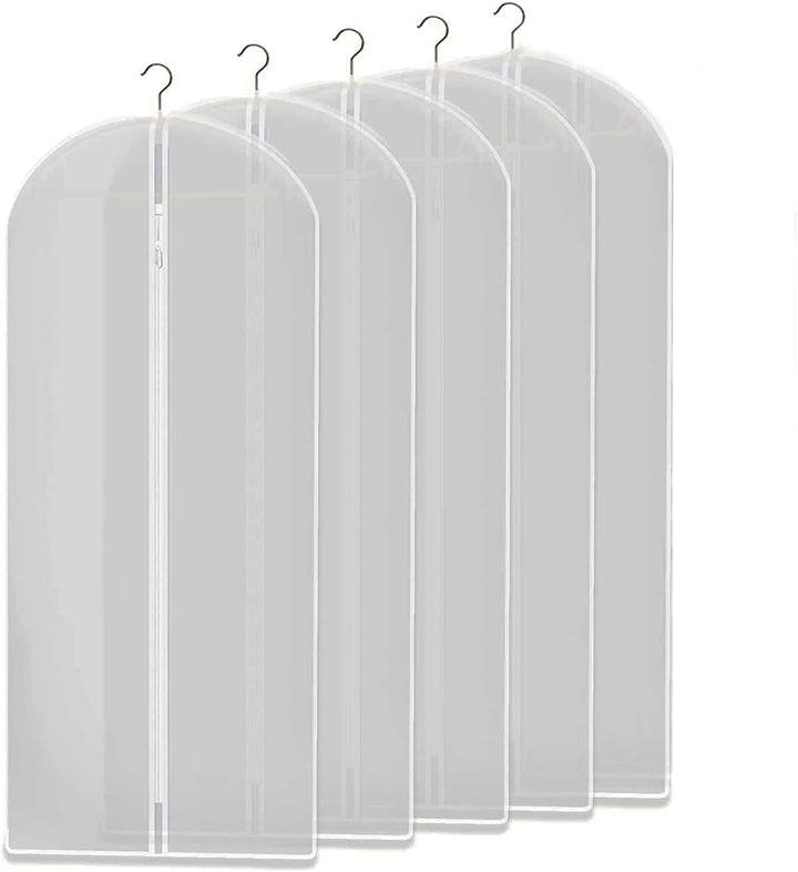 Clear Garment Storage Bags - 5-Pack + 5 FREE for Clothing Protection