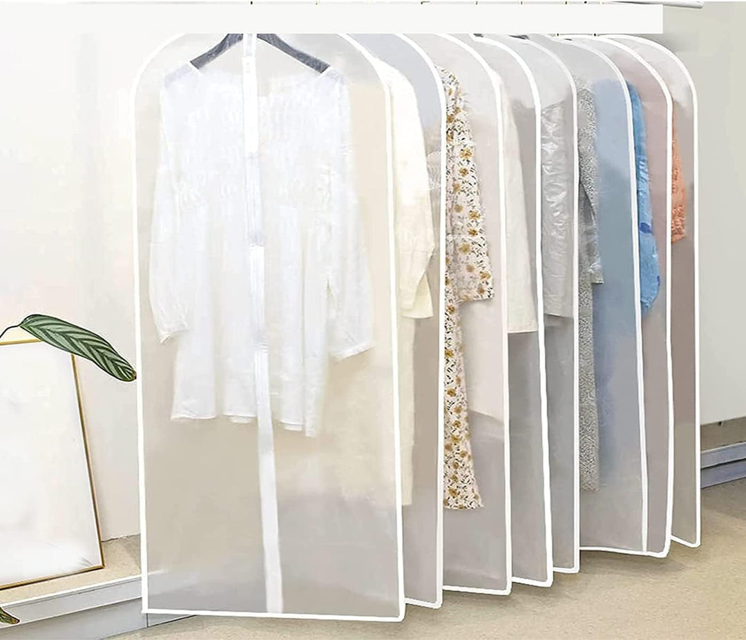 Clear Garment Storage Bags - 5-Pack + 5 FREE for Clothing Protection