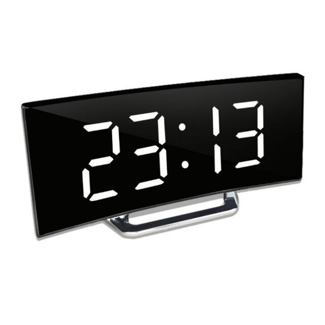 Curve-Clock Curved LED Digital Alarm Clock | Automatic Brightness | 50% Off