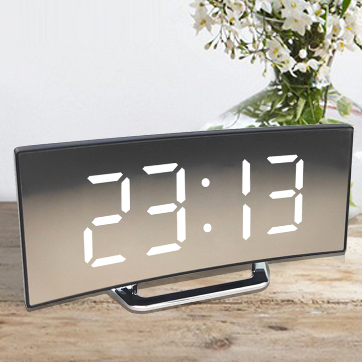 Curve-Clock Curved LED Digital Alarm Clock | Automatic Brightness | 50% Off