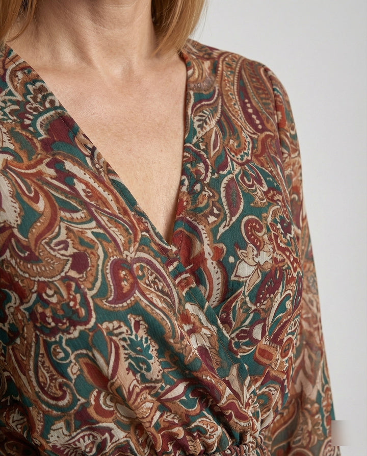 Floral Dress Women Paisley Mini Dress