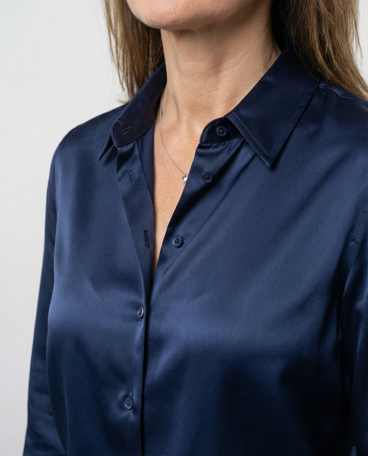 Ladies' Satin Silk Blouse