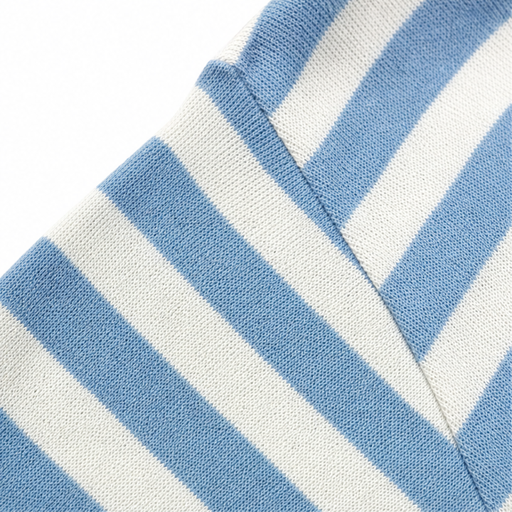 Coziver Drop-Shoulder Puff Sleeve Split-Hem Sweatshirt - Elena Harper